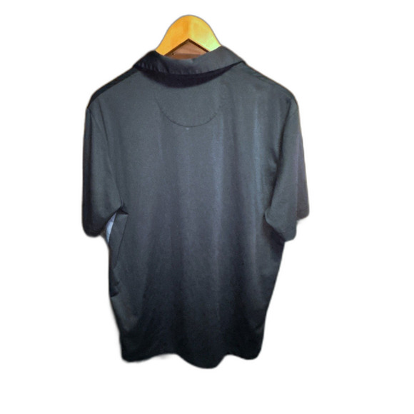 Callaway Opti-Dri Golf Polo Shirt, Men's Size Medium, Black with Gray and Blue - Picture 3 of 6